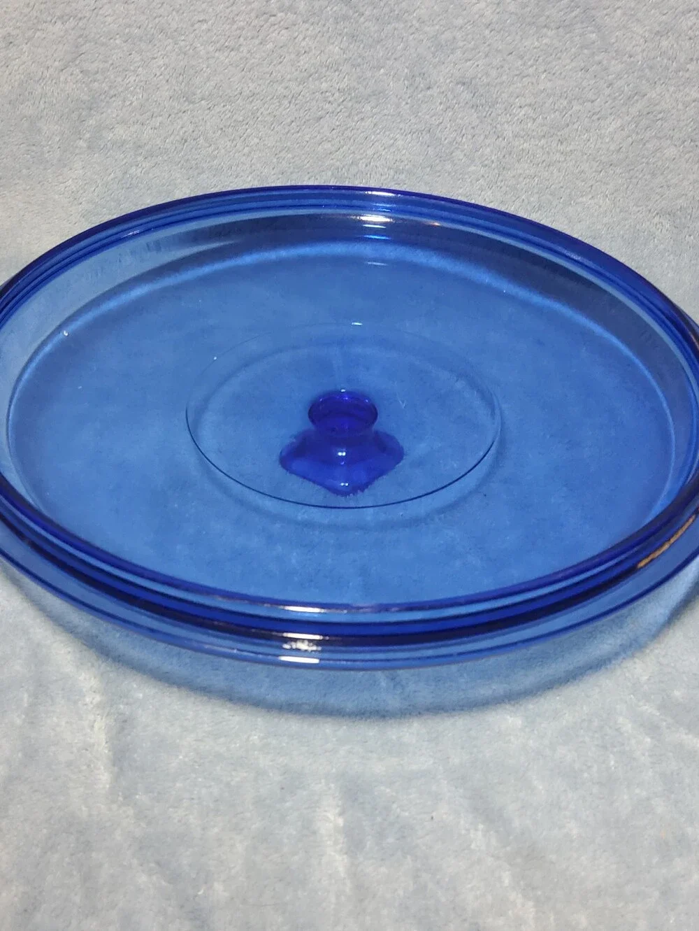 Anchor Hocking Cobalt Blue 2 Qt Round Covered Casserole Dish w/Lid 9